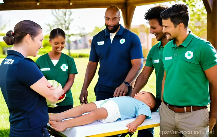 응급구조사와 응급 의료 서비스 전망 - **Prompt 2: Drones and Robotics in Remote Emergency Response**
    "A dynamic scene in a rugged, rem...