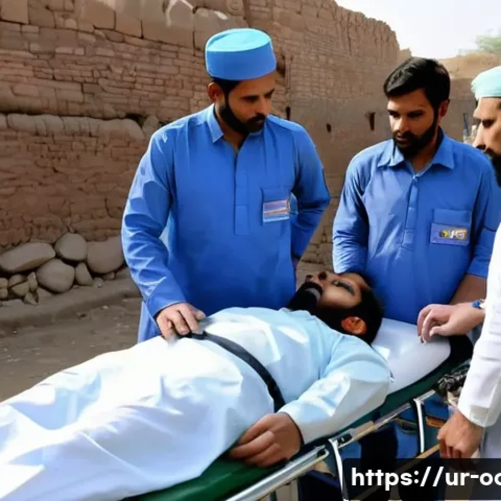 응급구조사 출동 후 보고서 작성법 - A detailed scene of an emergency medical team performing a thorough patient assessment at the site o...